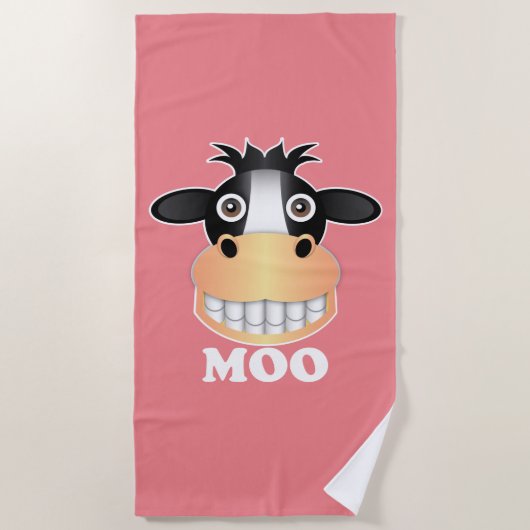 Moo - ビーチタオル (正面)