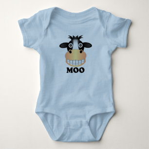Moo -ベビーのジャージーのボディスーツの ベビーボディスーツ