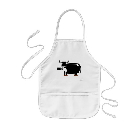 Moo 子供用エプロン (正面)