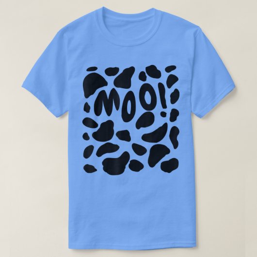 Moo Cow Print Costume Cow Costume Funny Cute Calf  Tシャツ (デザイン正面)