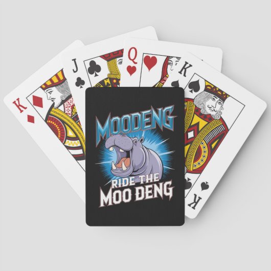 MOO DENG カバ乗り MOO DENG トランプ (裏面)