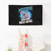 MOO DENG カバ乗り MOO DENG 横断幕 (インサイチュ)