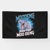 MOO DENG カバ乗り MOO DENG 横断幕 (横)