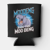 MOO DENG カバ乗り MOO DENG 缶クーラー (正面)