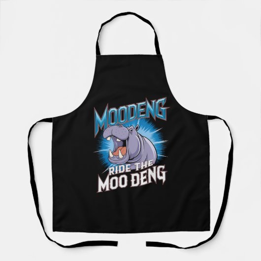 MOO DENG カバ乗り The MOO DENG エプロン (正面)