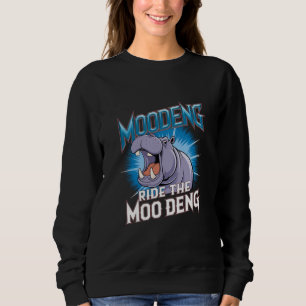 MOO DENG カバ乗り The MOO DENG スウェットシャツ