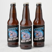 MOO DENG カバ乗り The MOO DENG ビールラベル (ボトル)