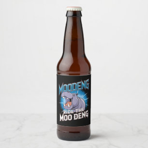 MOO DENG カバ乗り The MOO DENG ビールラベル