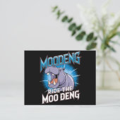 MOO DENG ヒポポライド MOO DENG ポストカード (スタンド正面)