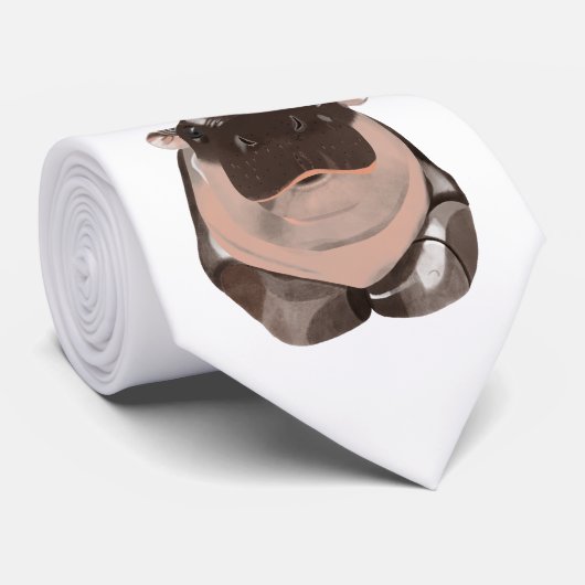 Moo Deng Hippo ネクタイ (ロール)