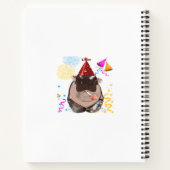 Moo Deng Hippo from Thailand ノートブック (裏面)