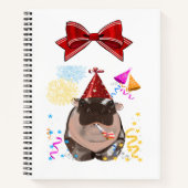 Moo Deng Hippo from Thailand ノートブック (正面)