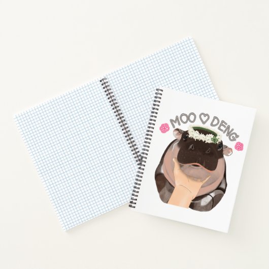 Moo Deng Hippo from Thailand ノートブック (内部)