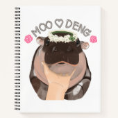 Moo Deng Hippo from Thailand ノートブック (正面)