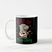 Moo Deng Is A Pygmy Hip Happy New Year Funny  コーヒーマグカップ (左)
