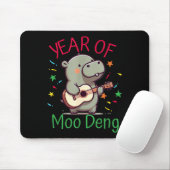 Moo Deng Is A Pygmy Hip Happy New Year Funny  マウスパッド (マウス)