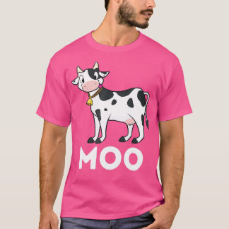 Moo - Funny Cow Lover Famer Cattle Ranch Dairy Far Tシャツ
