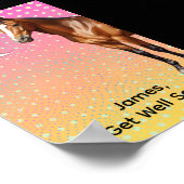 moo get well horse poster ポスター (角)