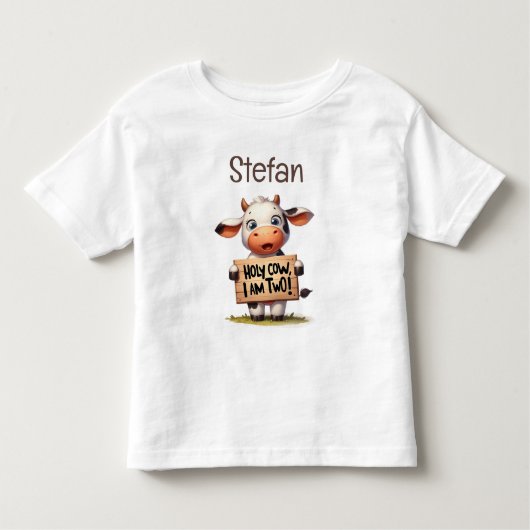 Moo-Moo I'm Two! トドラーTシャツ (正面)