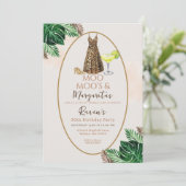 Moo Moo's & Margaritas Birthday 招待状 (スタンド正面)