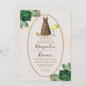 Moo Moo's & Margaritas Birthday 招待状 (正面/裏面)