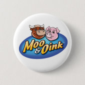 Moo & Oink Fun Button 缶バッジ (正面)