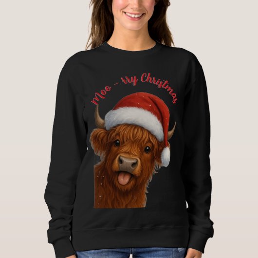 Moo-rry ChristmasT-Shirt スウェットシャツ (正面)
