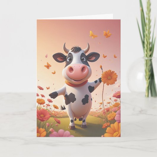 Moo-sical Birthday Celebration カード (正面)