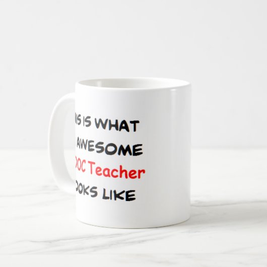 mooc先生素晴らし、 コーヒーマグカップ (正面左)