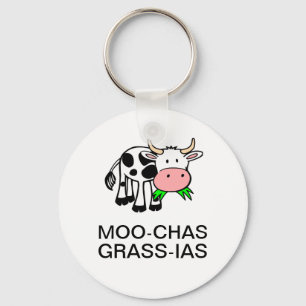 Moochas草ias (Muchas Gracias)円形のKeychain キーホルダー