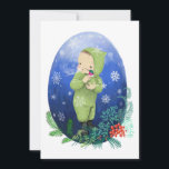 Moochili Winter Greeting Card シーズンカード<br><div class="desc">寒すぎる！ムーチリと冬のグリーティングカードは緑の格言?</div>