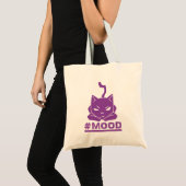 #MOOD猫の紫色 トートバッグ (正面(商品))