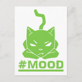 #MOOD Catライムロゴイラストレーション ポストカード