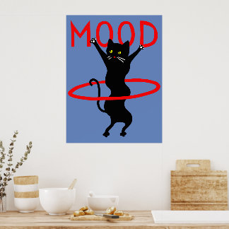 Mood cat | Funny & decorative Poster ポスター