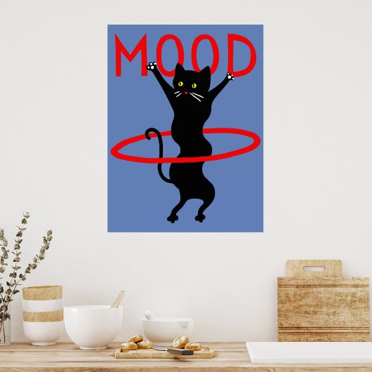 Mood cat | Funny & decorative Poster ポスター (キッチン)