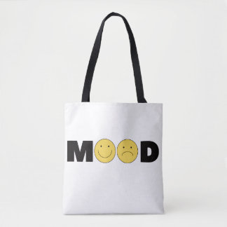 MOOD Emoji トートバッグ | 面白い幸せな悲しい顔のトート