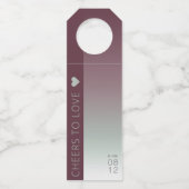 Mood Gradientの結婚応援バーガンディーミストID741 ボトルネックタグ (正面)