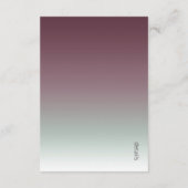 Mood Gradientの結婚詳細バーガンディーミストID741 エンクロージャーカード (裏面)