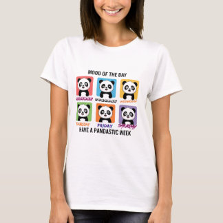 Mood of the Day かわいいパンダイラスト | かわいい Tシャツ