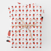 Mood Strawberry Seamless Pattern Wrapping Paper ラッピングペーパーシート (インサイチュ)