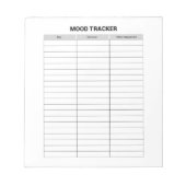 Mood Trackerメモ帳 ノートパッド (正面)