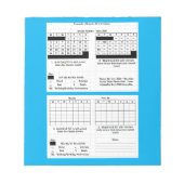 Mood Trackerメモ帳 ノートパッド (正面)