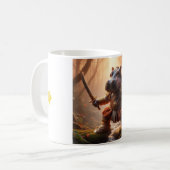 moodeng - Pygmy Hippopotamus Warrior コーヒーマグカップ (正面左)