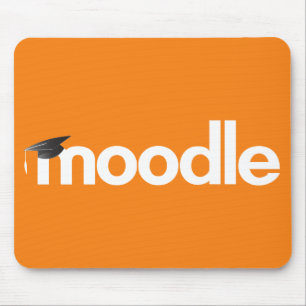 Moodleのマウスパッド-オレンジ マウスパッド
