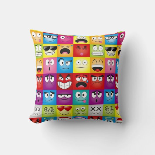 Moods and Emoticons クッション (正面)