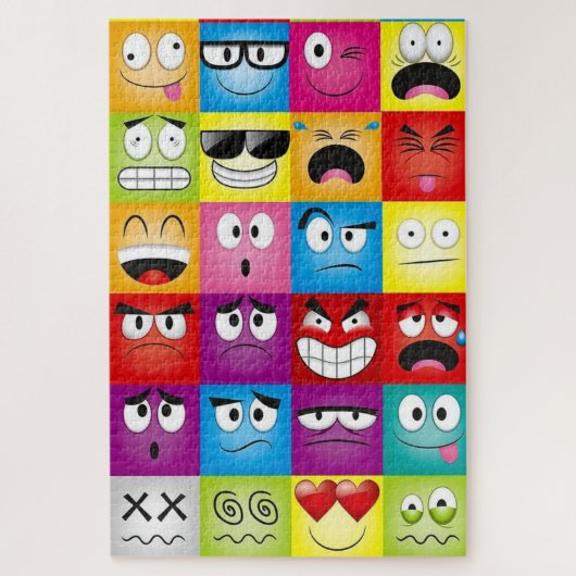 Moods and Emoticons ジグソーパズル (縦)