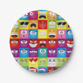 Moods and Emoticons ペーパープレート (正面)