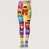 Moods and Emoticons レギンス (正面)