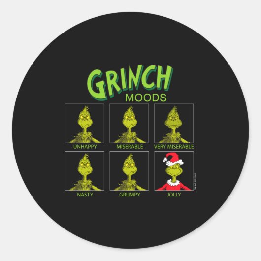 Moods Chart Christmas Edition  ラウンドシール (正面)