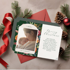 Moodyエレガント Botanical Year In Review Card 招待状